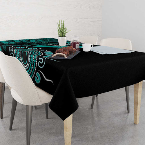 Ovarian Cancer Awareness Personalised Tablecloth Aboriginal Ribbon Dot Painting