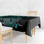 Ovarian Cancer Awareness Personalised Tablecloth Aboriginal Ribbon Dot Painting