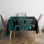 Ovarian Cancer Awareness Personalised Tablecloth Aboriginal Ribbon Dot Painting