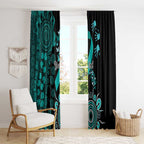 Ovarian Cancer Awareness Personalised Window Curtain Aboriginal Ribbon Dot Painting
