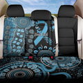 Prostate Cancer Awareness Personalised Back Car Seat Cover Aboriginal Ribbon Dot Painting