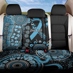 Prostate Cancer Awareness Personalised Back Car Seat Cover Aboriginal Ribbon Dot Painting