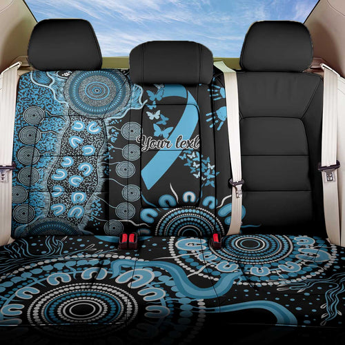 Prostate Cancer Awareness Personalised Back Car Seat Cover Aboriginal Ribbon Dot Painting