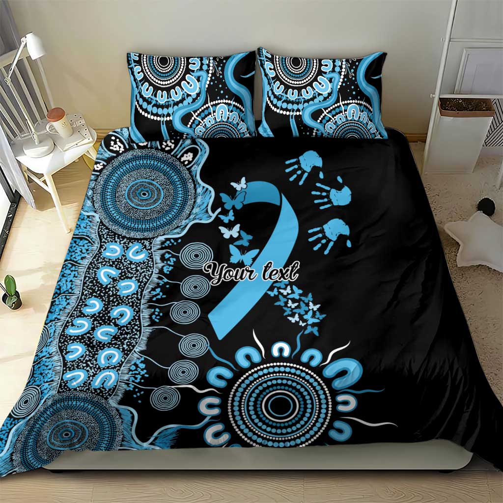 Prostate Cancer Awareness Personalised Bedding Set Aboriginal Ribbon Dot Painting