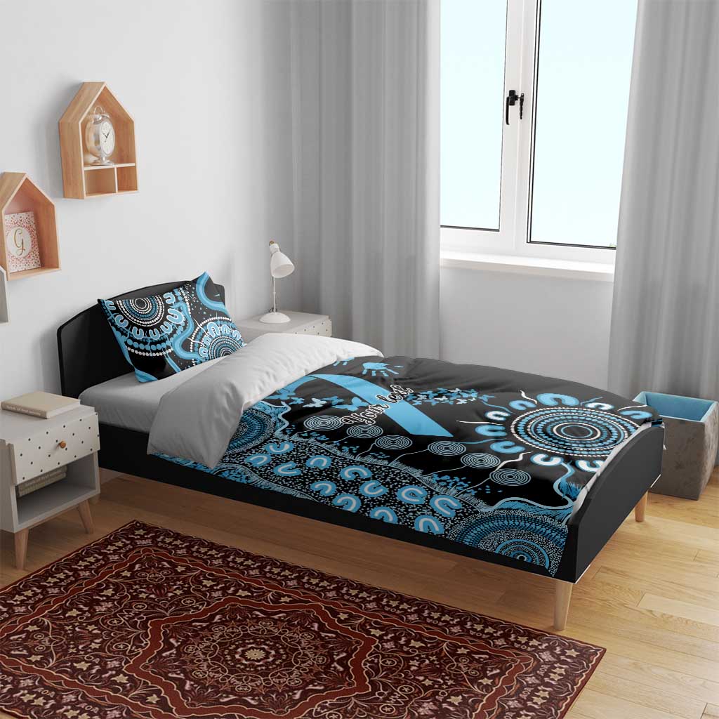 Prostate Cancer Awareness Personalised Bedding Set Aboriginal Ribbon Dot Painting