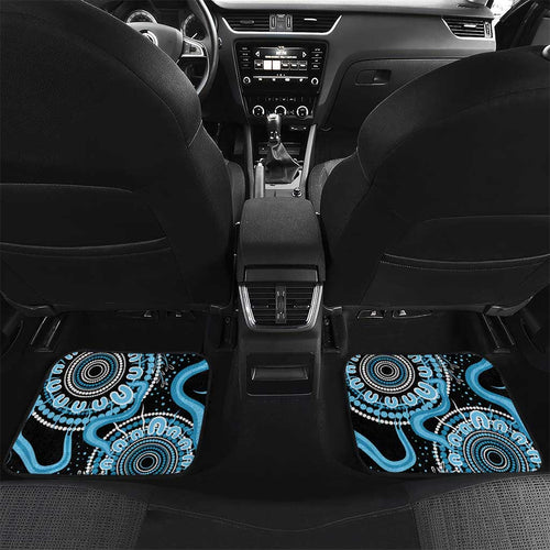 Prostate Cancer Awareness Personalised Car Mats Aboriginal Ribbon Dot Painting