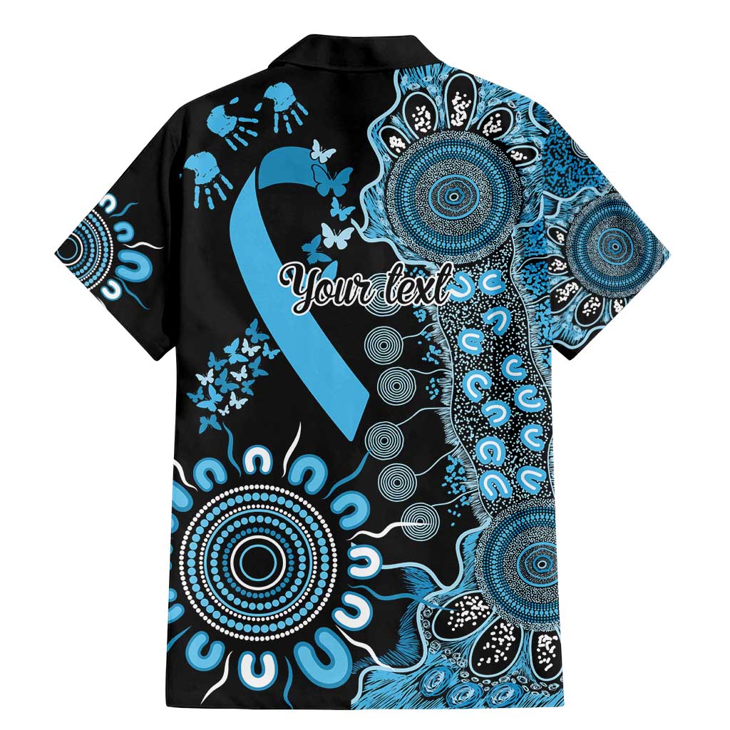 Prostate Cancer Awareness Personalised Family Matching Mermaid Dress and Hawaiian Shirt Aboriginal Ribbon Dot Painting