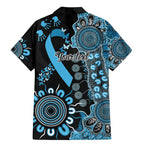 Prostate Cancer Awareness Personalised Family Matching Mermaid Dress and Hawaiian Shirt Aboriginal Ribbon Dot Painting