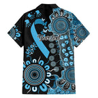 Prostate Cancer Awareness Personalised Family Matching Short Sleeve Bodycon Dress and Hawaiian Shirt Aboriginal Ribbon Dot Painting