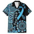 Prostate Cancer Awareness Personalised Hawaiian Shirt Aboriginal Ribbon Dot Painting