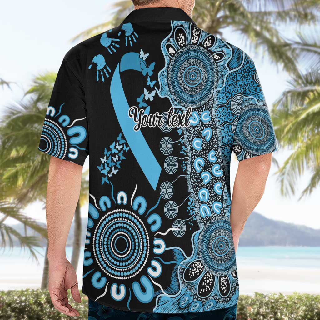 Prostate Cancer Awareness Personalised Hawaiian Shirt Aboriginal Ribbon Dot Painting