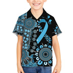 Prostate Cancer Awareness Personalised Hawaiian Shirt Aboriginal Ribbon Dot Painting