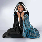 Prostate Cancer Awareness Personalised Hooded Blanket Aboriginal Ribbon Dot Painting