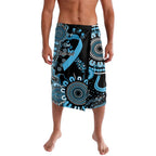 Prostate Cancer Awareness Personalised Lavalava Aboriginal Ribbon Dot Painting