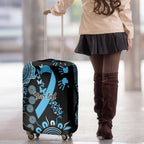 Prostate Cancer Awareness Personalised Luggage Cover Aboriginal Ribbon Dot Painting