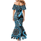 Prostate Cancer Awareness Personalised Mermaid Dress Aboriginal Ribbon Dot Painting