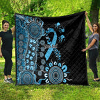 Prostate Cancer Awareness Personalised Quilt Aboriginal Ribbon Dot Painting
