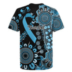 Prostate Cancer Awareness Personalised Rugby Jersey Aboriginal Ribbon Dot Painting