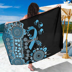 Prostate Cancer Awareness Personalised Sarong Aboriginal Ribbon Dot Painting