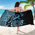 Prostate Cancer Awareness Personalised Sarong Aboriginal Ribbon Dot Painting