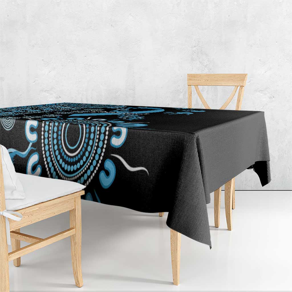 Prostate Cancer Awareness Personalised Tablecloth Aboriginal Ribbon Dot Painting