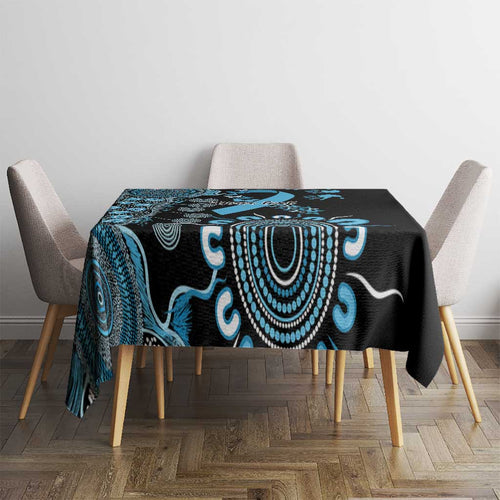 Prostate Cancer Awareness Personalised Tablecloth Aboriginal Ribbon Dot Painting