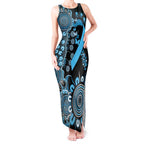 Prostate Cancer Awareness Personalised Tank Maxi Dress Aboriginal Ribbon Dot Painting