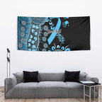 Prostate Cancer Awareness Personalised Tapestry Aboriginal Ribbon Dot Painting