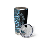 Prostate Cancer Awareness Personalised Tumbler Cup Aboriginal Ribbon Dot Painting
