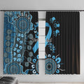 Prostate Cancer Awareness Personalised Window Curtain Aboriginal Ribbon Dot Painting