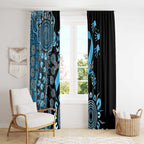 Prostate Cancer Awareness Personalised Window Curtain Aboriginal Ribbon Dot Painting