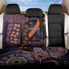 Psoriasis Awareness Personalised Back Car Seat Cover Aboriginal Ribbon Dot Painting