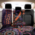 Psoriasis Awareness Personalised Back Car Seat Cover Aboriginal Ribbon Dot Painting