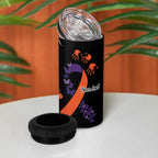 Psoriasis Awareness Personalised 4 in 1 Can Cooler Tumbler Aboriginal Ribbon Dot Painting