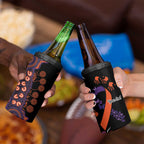 Psoriasis Awareness Personalised 4 in 1 Can Cooler Tumbler Aboriginal Ribbon Dot Painting