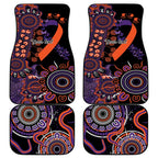 Psoriasis Awareness Personalised Car Mats Aboriginal Ribbon Dot Painting