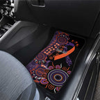 Psoriasis Awareness Personalised Car Mats Aboriginal Ribbon Dot Painting