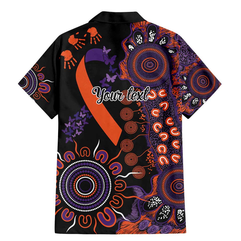 Psoriasis Awareness Personalised Family Matching Mermaid Dress and Hawaiian Shirt Aboriginal Ribbon Dot Painting