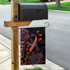 Psoriasis Awareness Personalised Garden Flag Aboriginal Ribbon Dot Painting