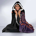 Psoriasis Awareness Personalised Hooded Blanket Aboriginal Ribbon Dot Painting