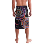 Psoriasis Awareness Personalised Lavalava Aboriginal Ribbon Dot Painting