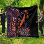 Psoriasis Awareness Personalised Quilt Aboriginal Ribbon Dot Painting