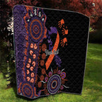 Psoriasis Awareness Personalised Quilt Aboriginal Ribbon Dot Painting