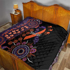 Psoriasis Awareness Personalised Quilt Aboriginal Ribbon Dot Painting