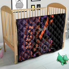 Psoriasis Awareness Personalised Quilt Aboriginal Ribbon Dot Painting