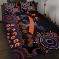 Psoriasis Awareness Personalised Quilt Bed Set Aboriginal Ribbon Dot Painting