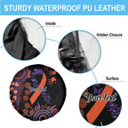 Psoriasis Awareness Personalised Spare Tire Cover Aboriginal Ribbon Dot Painting