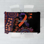 Psoriasis Awareness Personalised Tablecloth Aboriginal Ribbon Dot Painting
