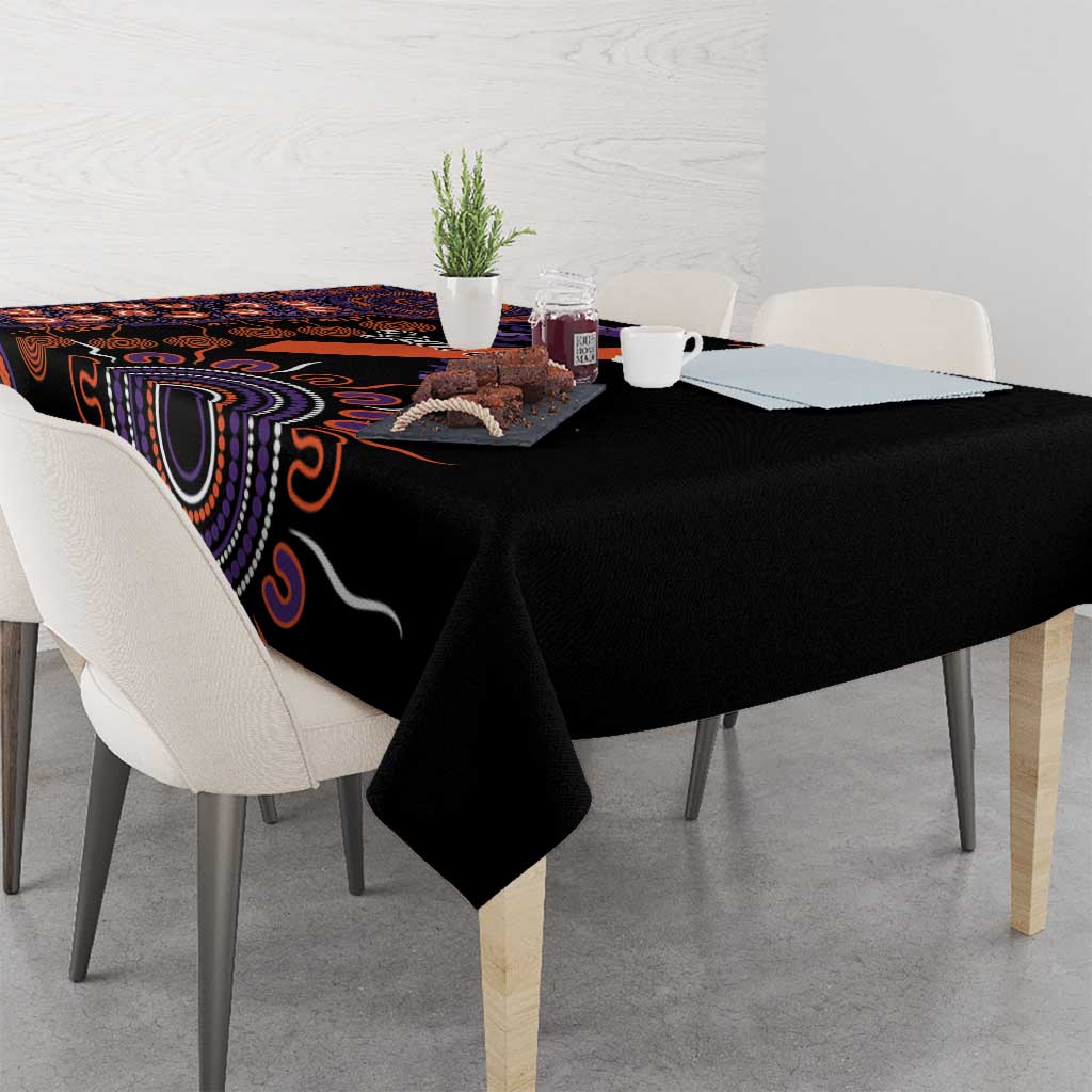 Psoriasis Awareness Personalised Tablecloth Aboriginal Ribbon Dot Painting