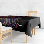 Psoriasis Awareness Personalised Tablecloth Aboriginal Ribbon Dot Painting